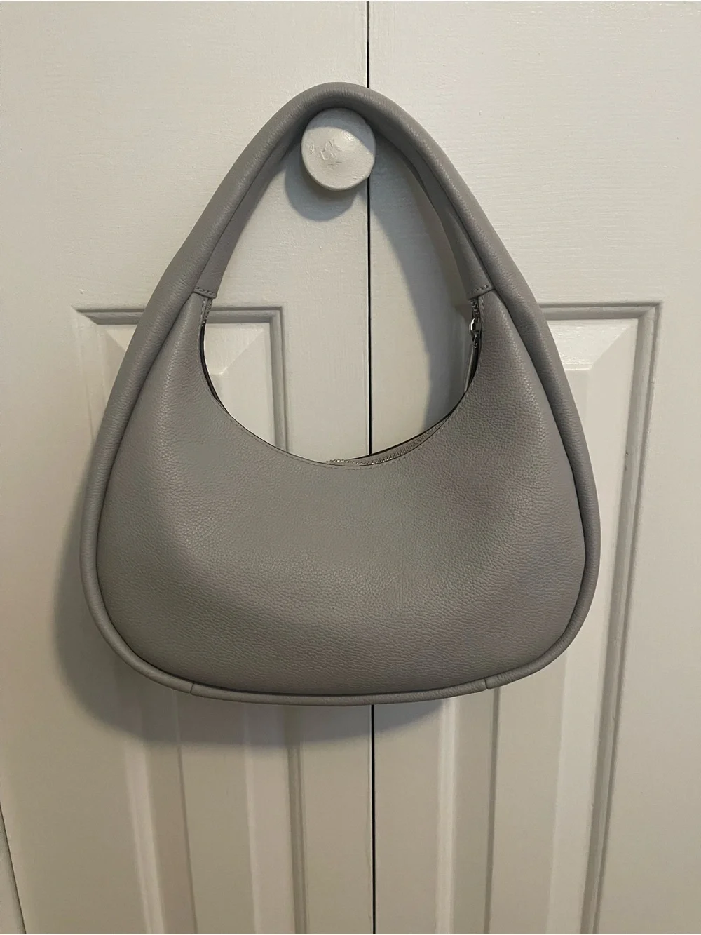 Kate Spade Pebbled Bag in Light Gray